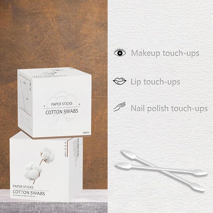 Precision Tip Cotton Swabs/Double Pointed Cotton Buds for Makeup 1000pcs