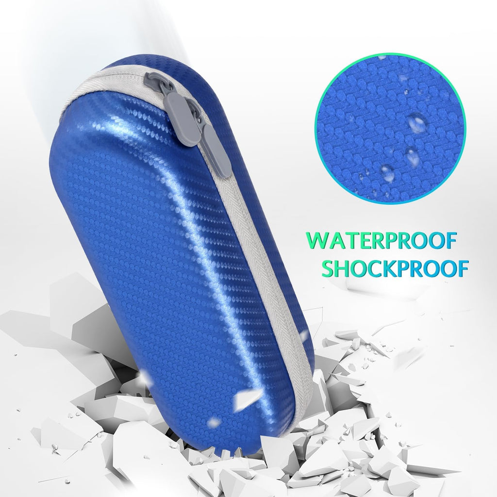 Electric Toothbrush Travel Case, Hard Storage Case with 6pcs Electric Toothbrush Caps