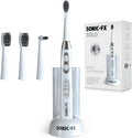 Sonic-FX Solo Sonic 3 Brushing Modes Toothbrush with Smart Timer, Rechargeable Charging Dock | Electric 1 Interdental and 2 Tooth Brush Heads Toothbrush Includes Replacement of Heads, White
