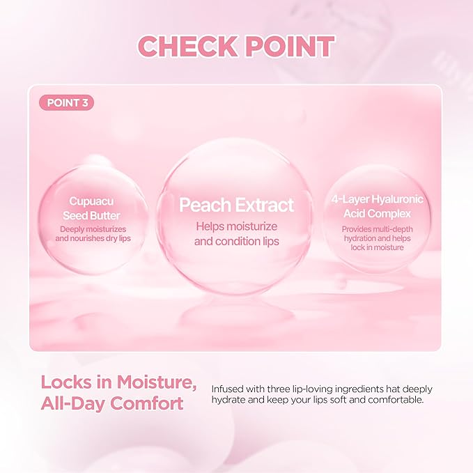 lilybyred Balming Dewy Tint | Korean Semi-Glow Lip Stain, Velvet to Soft Glow Texture, Sheer Buildable Color, Moisturizing & Lightweight, Natural Flush Look, Non-Sticky, 0.21 oz. (04 Romantic Berry)