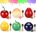 6 PCS Bee Lip Balm Fruit Lip Mask, Teen Girl Stuff, Bulk Gifts for Girls, Cute Fruit Balm with Honey & Vitamin E, Effective Reduces Lip Lines Prevention Dry and Crack Lip