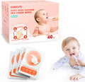 EASICUTI 40Pcs Baby Finger Toothbrush, Dry Wipes Baby Toothbrush, Baby Tongue Cleaner, Newborn Tooth and Gum Wipes, BAB y Oral Cleaner, Infant Toothbrush Mouth Clean for 0-36 Month
