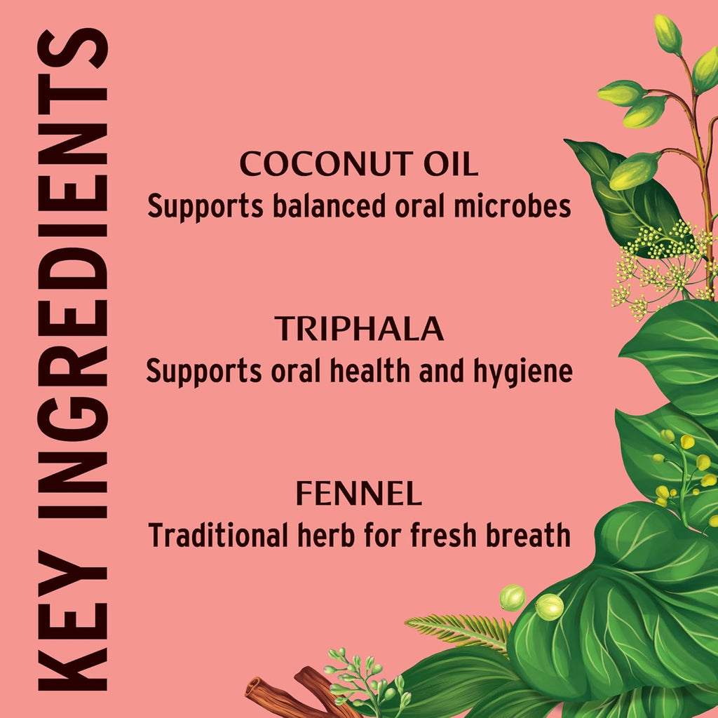 Banyan Botanicals Cinnamon Daily Swish – Organic Ayurvedic Pulling Oil with Coconut Oil – Mouthwash for Fresh Breath and Sparkling Oral Health* – 2 oz – Non GMO Sustainably Sourced Vegan