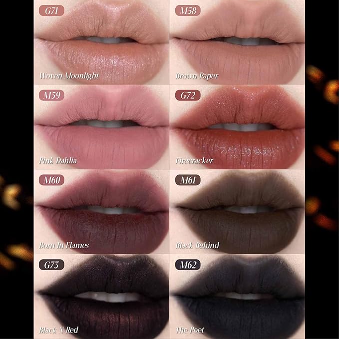 GIRLCULT Matte Lip Stain – Lightweight Velvet Lip Tint, Long Lasting Liquid Lipstick, Transfer Resistant, Non-Drying & Smudge Proof Formula (M58)