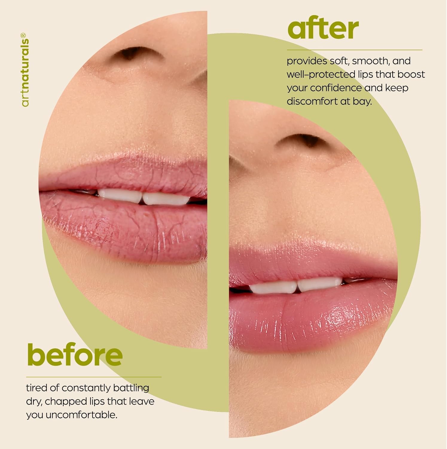 ArtNaturals Organic Beeswax Lip Balm Gift Set - Assorted Flavors with Aloe, Coconut & Jojoba Oils