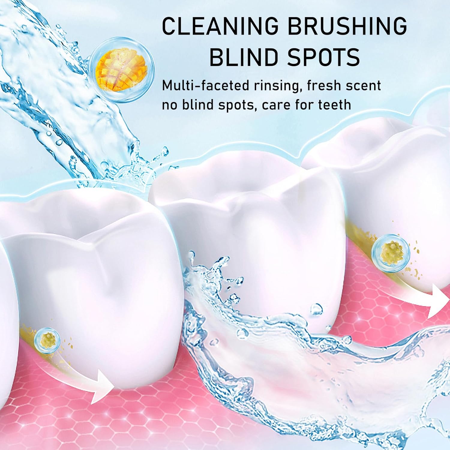 Mini Mouthwash Travel Size,Mango Flavor Portable Individual Travel Mouth Wash for Fresh Breath, Refreshing Long Lasting Gentle Oral Care Mouthwash Packs(Pack of 20)