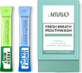 Travel Sizet Mouthwash Portable Strip Mouthwash for Fresh Breath Mint and sea Salt Mixed 20 Each