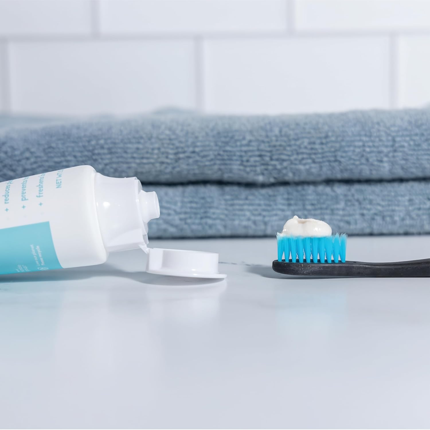 The Humble Co. Natural Whitening Toothpaste - Peppermint, Fluoride Free, Fresh Breath, Plaque Removal, Vegan & Cruelty Free, Non-Toxic SLS Free (5.5 oz, 2pk)