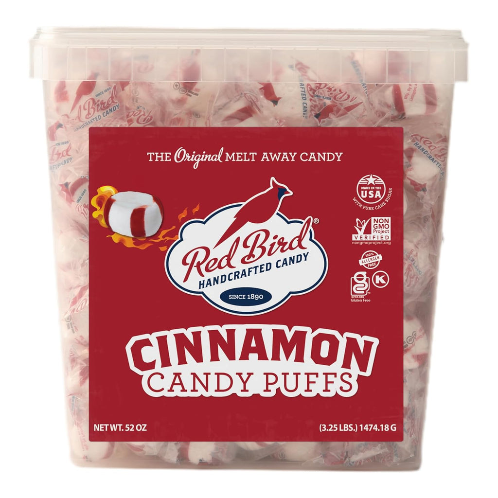 Red Bird Cinnamon Candy, Individually Wrapped, Gluten Free Breath Mints, 52 oz