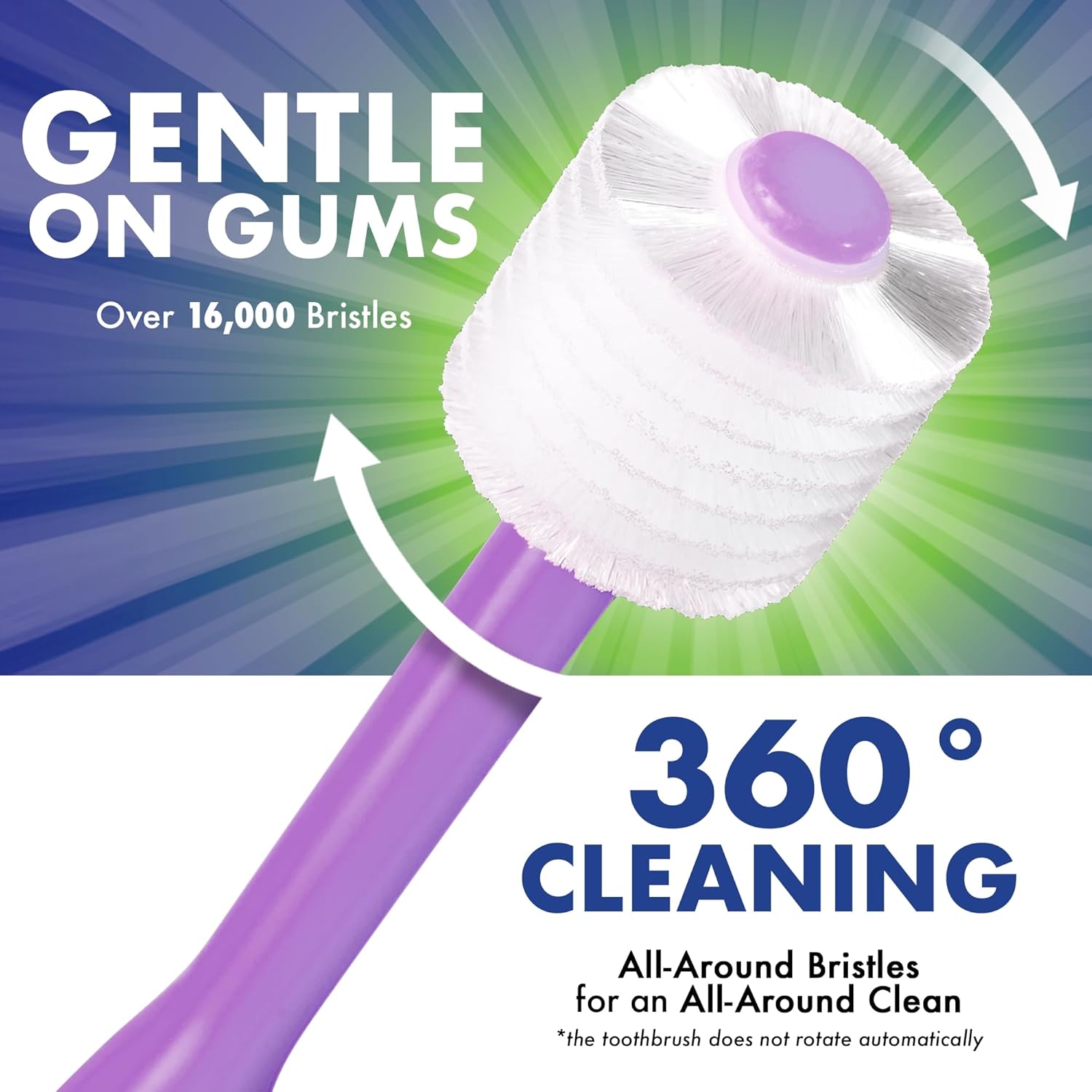 Brilliant Oral Care Child Toothbrush with Soft Bristles and Round Head, for a Kid Approved, Easy to Use All-Around Clean Mouth, Ages 2-5 Years, Lilac, 1 Pack