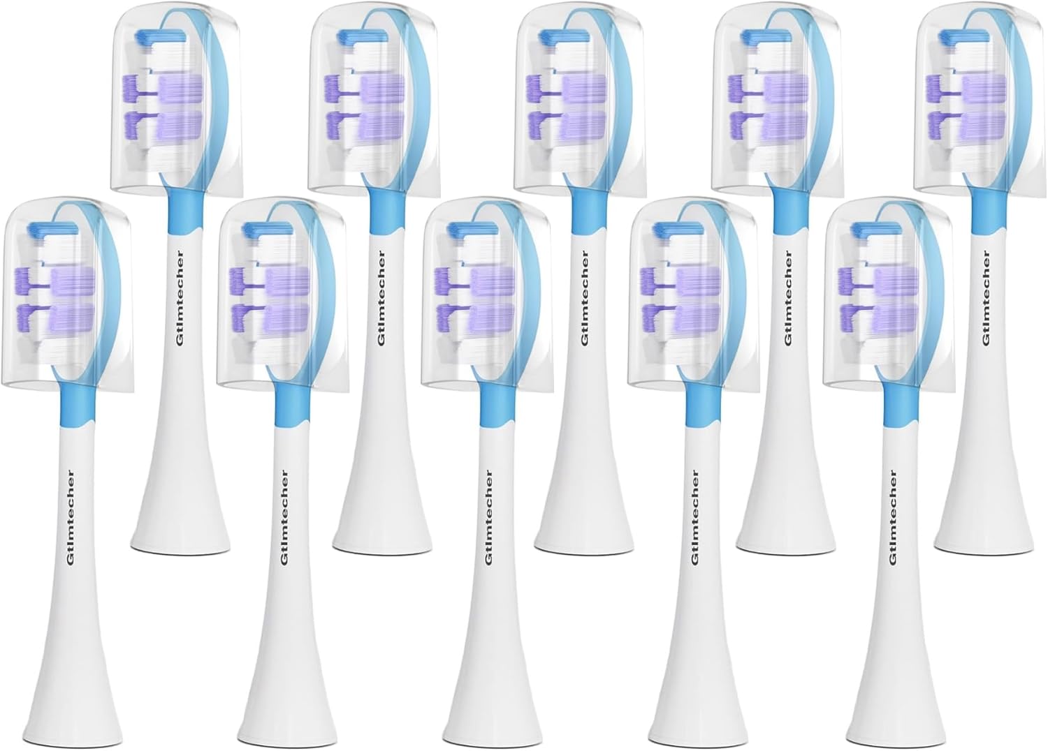 Electric Toothbrush Heads for Philips Sonicare Replacement Heads, 10 Pack Adults Kids 7+ Sonicare Toothbrush Replacement Brush Heads Philips Sonicare Sensitive Replacement Heads C2 C3 G2 G3 A3, White
