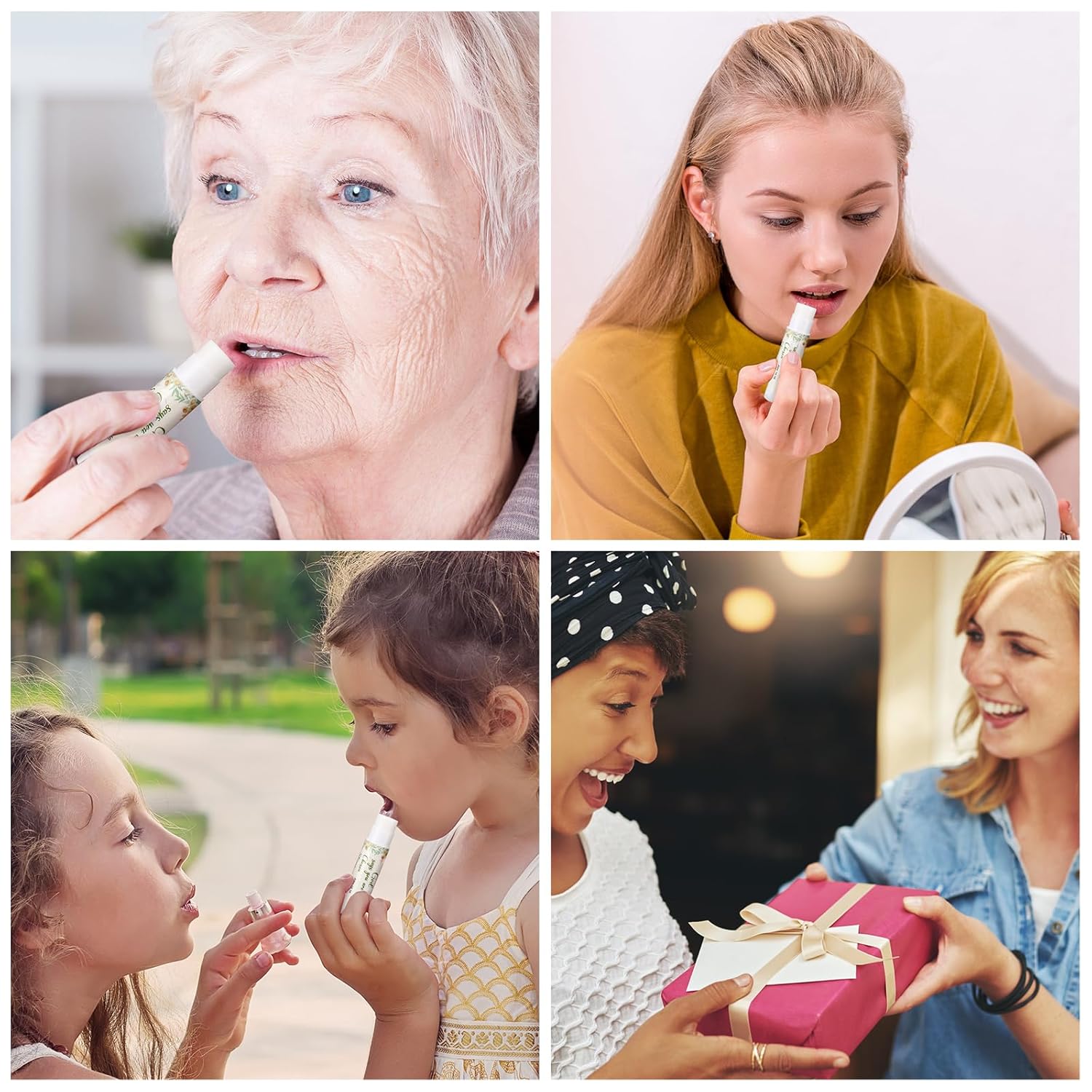 50 Pcs Christmas Christian Lip Balm Bulk Bible Verses Lip Balm Scripture Christian Gifts for Women Faith Religious Church Party Favor Inspirational Gift for Coworker Staff Employee(Fresh)