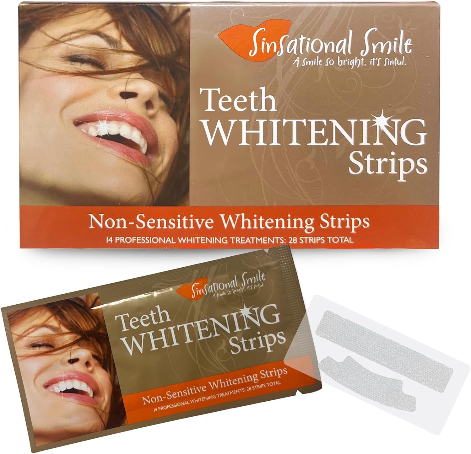 Teeth Whitening Strips, 28 Whitening Strips (14 Treatments) - Safe, Fast, Simple, Effective, Removes Stains, No Sensitivity, Enamel Safe, for Sensitive Teeth & Gums