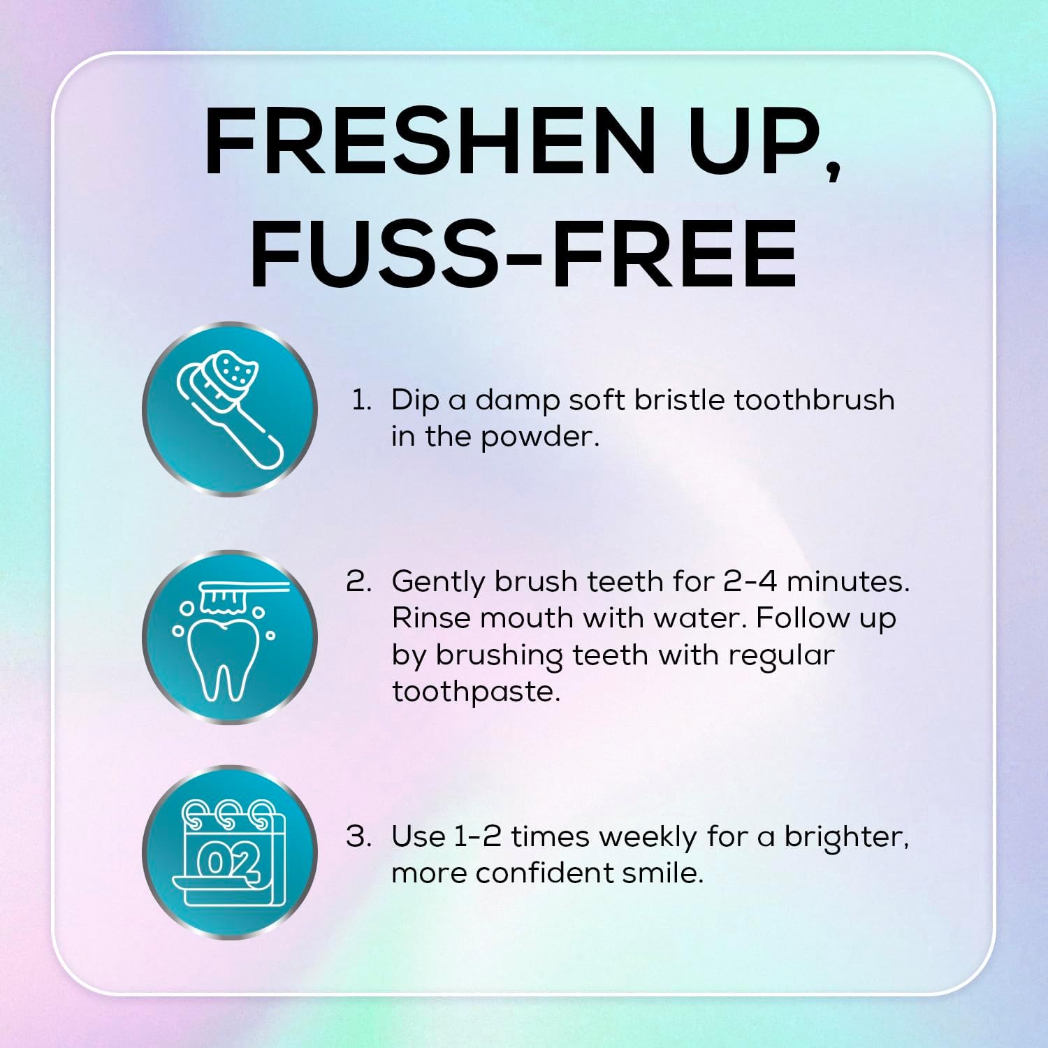 Venus Visage Dazzle Dust Teeth Whitening Powder - Enamel-Safe Toothpaste Powder for Stain Removal (40 g/140 oz)