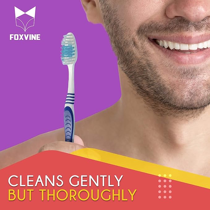 Bulk Toothbrushes 25 Pack | Individually Wrapped Travel Toothbrush Set for Adults & Kids | Made with a Medium-Soft Large Brush Head | BPA-Free & Disposable!