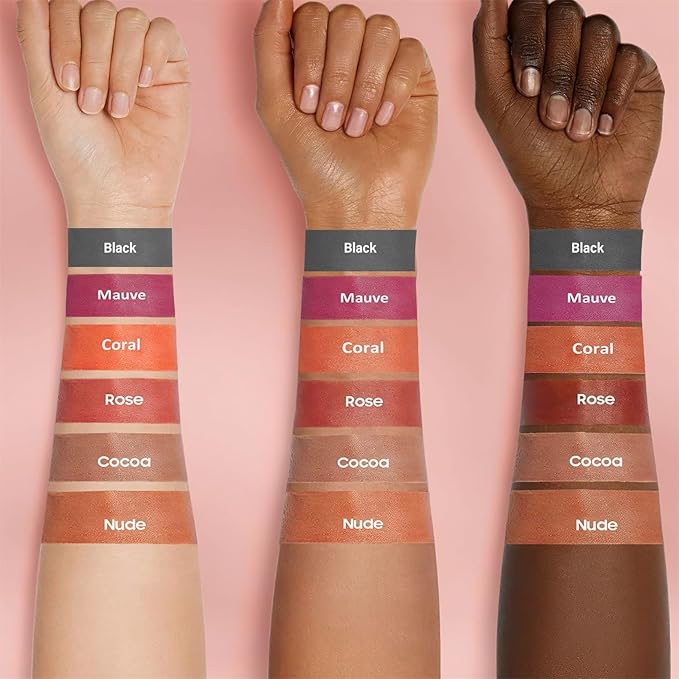 OETUIOW Lip Stain Long Lasting & Waterproof Lip Liner, Non-Stick Cup Highly Pigmented Natural Finish, Lip Gloss for All-Day Color Hold (Rose)