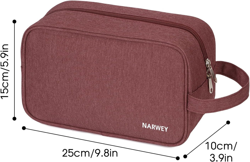 Narwey Travel Toiletry Bag for Women Traveling Dopp Kit Men Travel Bag for Toiletries Cosmetic Bag Makeup Bag Medicine Bag for Traveling