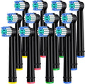Replacement Heads for Oral B,12 Pack Soft Electric Toothbrush Heads,Deep and Precise Cleaning for Oral B Braun Pro1000/1500/7500/3000/7000/8000/500 (Black)