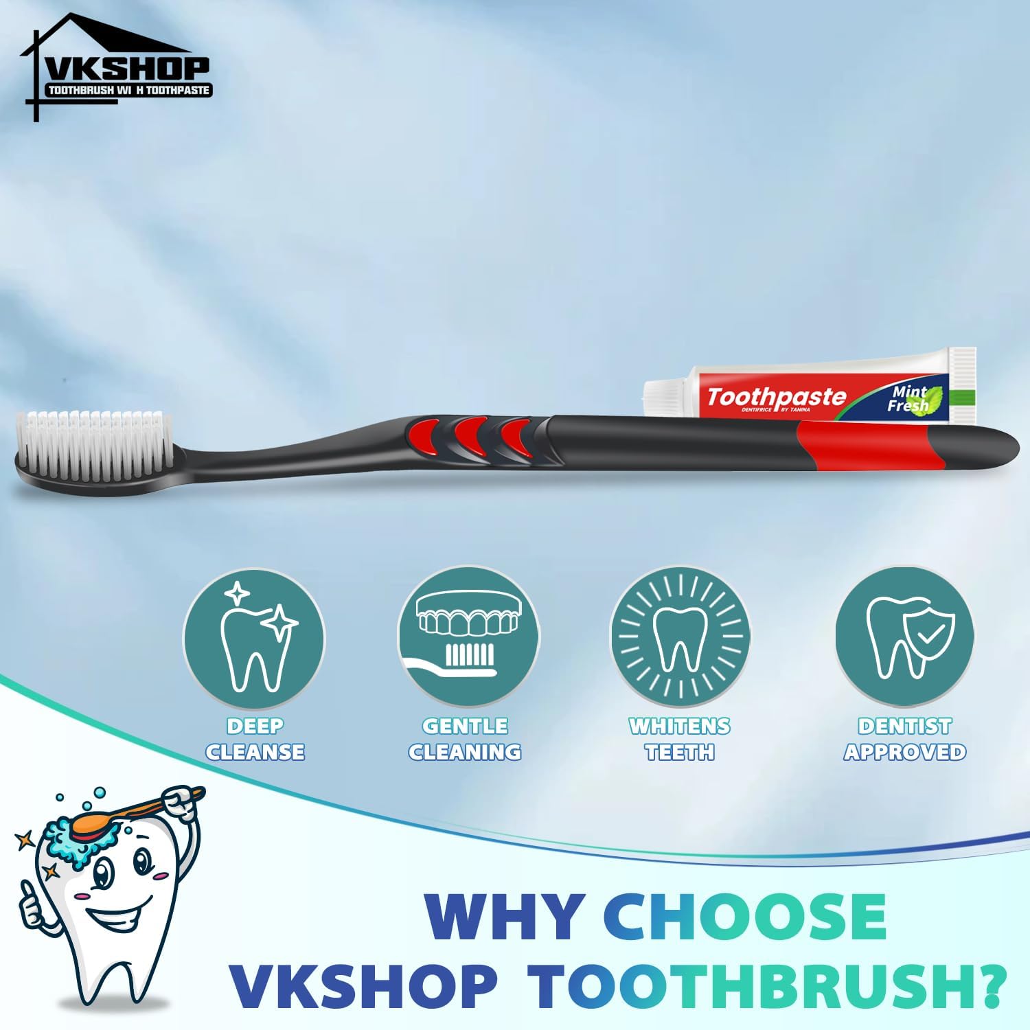 100 Pack Disposable Toothbrush with Toothpaste Set, Individually Wrapped Travel Toothbrushes for Adults & Kids, Portable Soft Bristle Kit for Camping, Hotel, Emergency Use (Black, 5g)