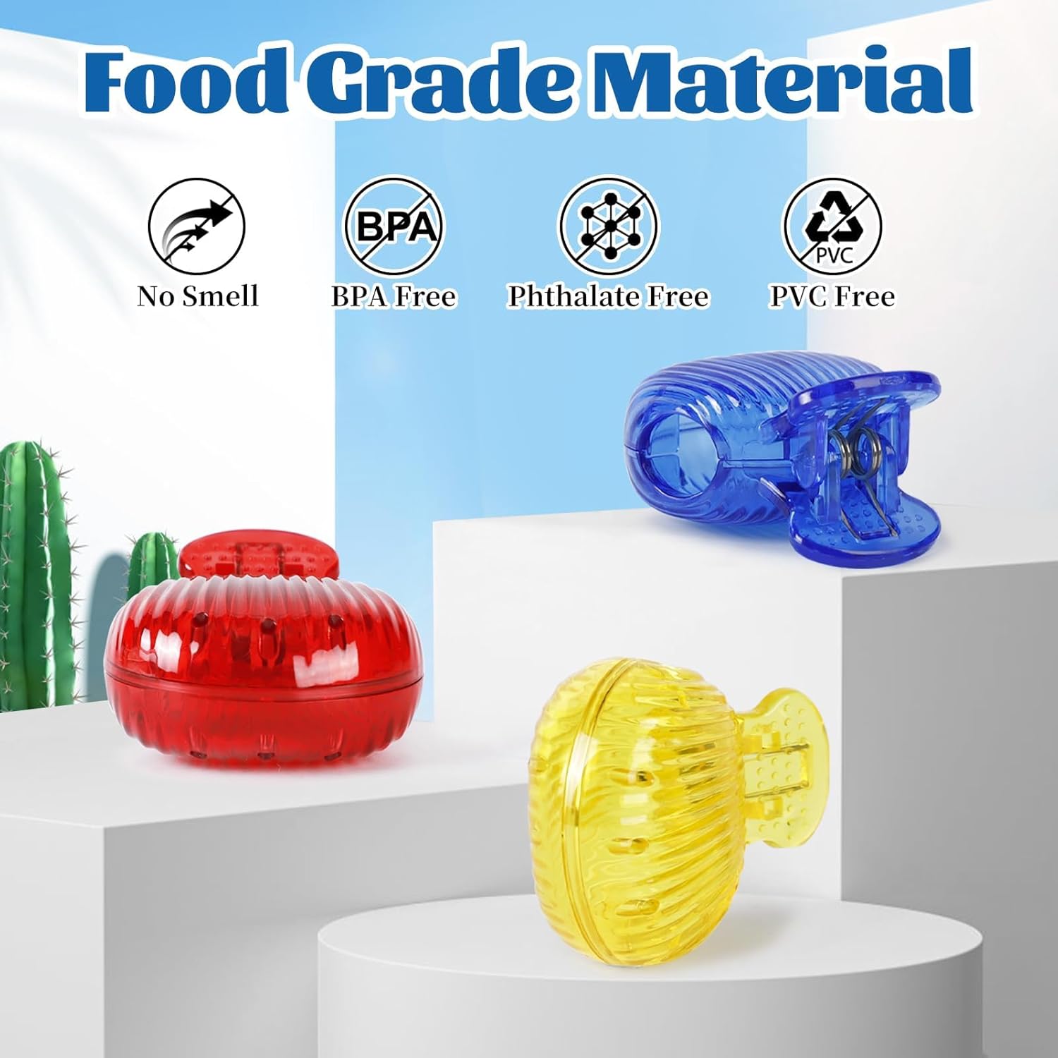 UCEC Travel Toothbrush Head Covers, Toothbrush Cover Caps Case, Tooth Brush Head Case Plastic Clip, for Household Travel, Fits Electronic and Manual Toothbrushes, 6 Packs