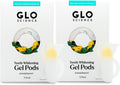 GLO Science So Brilliant Teeth Whitening Gel Pods – Safe, Effective Tooth Whitener with Silicon Brush, 6% Hydrogen Peroxide – Designed for Sensitive Teeth – Gingermint Flavor (2 Packs of 5)