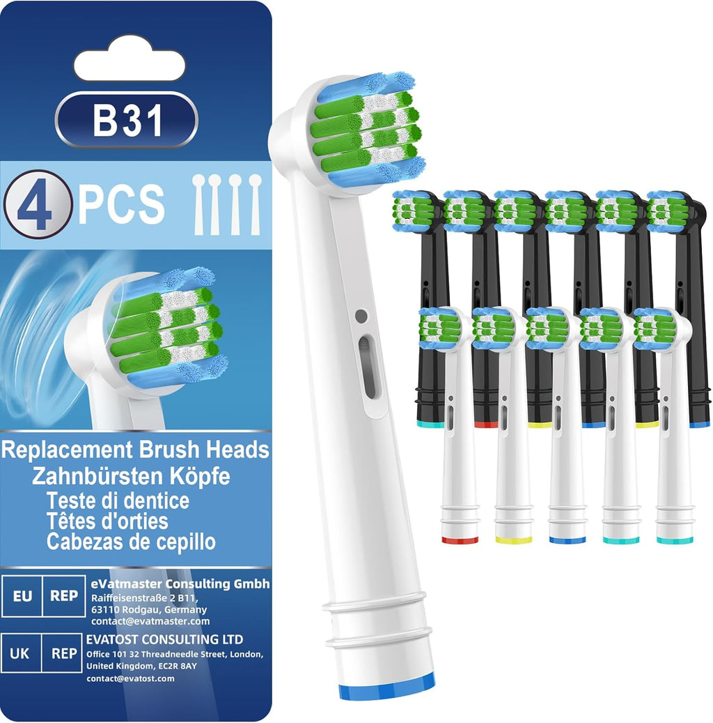 12PCS Gum Care Replacement Toothbrush Heads Compatible with Oral B Braun,Electric Toothbrush Heads Brush Heads Compatible with Oral B Pro 1000/1500/500,Smart,Vitality, Triumph Series