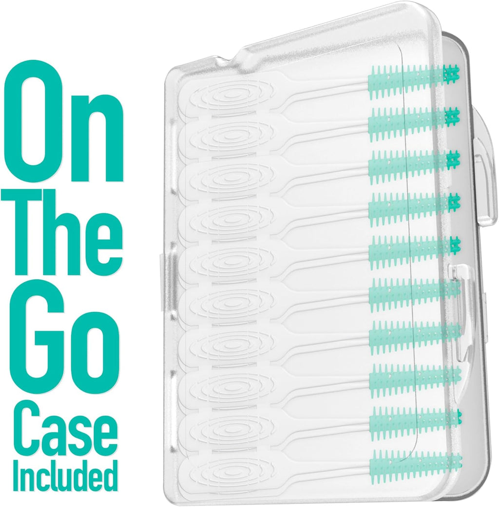 Dr. Emma Dental Picks Narrow Space Mint Soft Rubberized Tooth Picks Tight Floss Pick Easy to Use Brush Picks for Teeth Cleaning and Gum Health 100Ct/Pack, 2 Pack(200Ct)