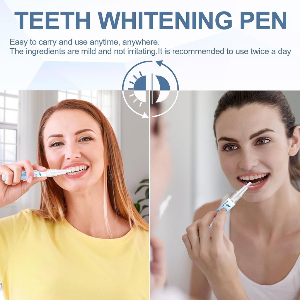 Teeth Whitening Pen, Teeth Whitening Essence Pen, Teeth Whitening Essence, Teeth Whitening Gel, Intensive Teeth Stains Removal, Reduce Teeth Yellowing (3PCS)