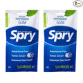 Spry On The Go Fresh Natural Xylitol Chewing Gum Dental Defense System - Aspartame-Free, Sugar-Free, Non-GMO (Peppermint, 55 Count - Pack of 2)