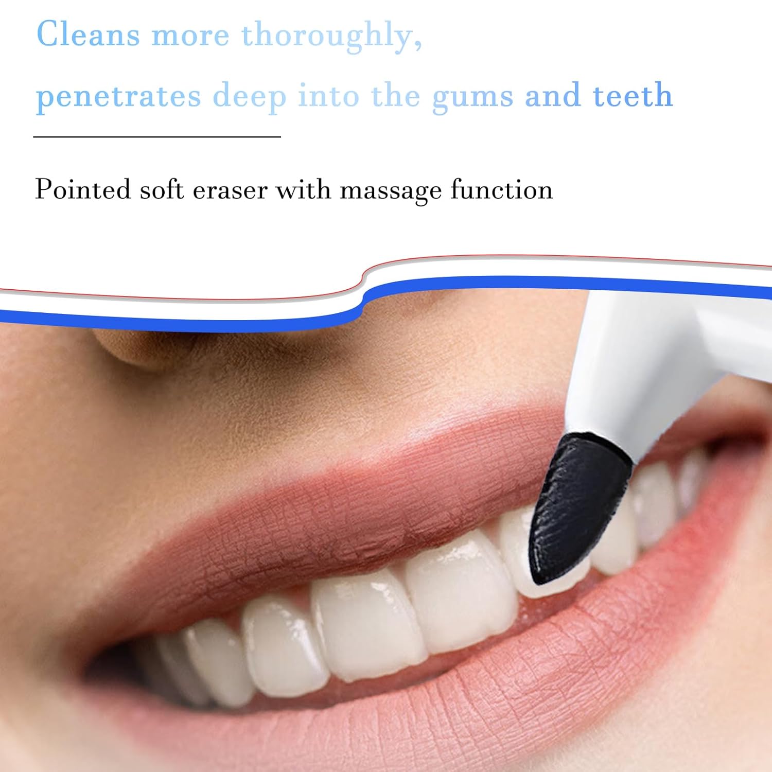 3Pcs Teeth Stain Remover,Tooth Stain Eraser,Tartar Eraser Polisher,Dental Plaque Tool,Eraser for Coffee Stain Teeth Whitening Cleaning Polishing Kit (white)