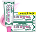 EUTHYMOL Whitening Toothpaste (3.7fl oz*2, Pack of 2) - Stain Removal in 2 Weeks, Long-Lasting Freshness for Sensitive Gum & Teeth. Bad Breath, Cavity Prevention. Recyclable Aluminum Tube