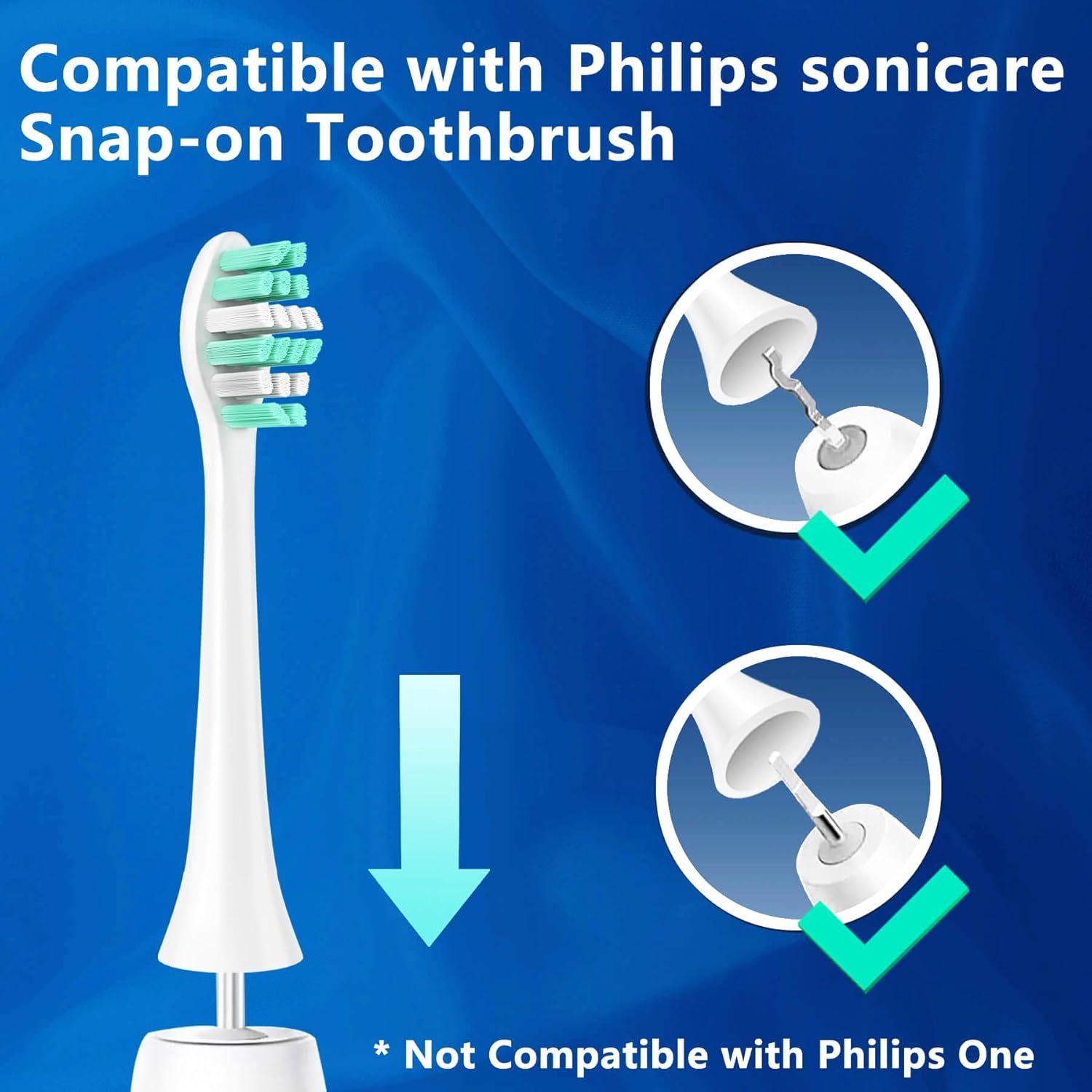 Replacement Toothbrush Heads for Philips Sonicare C2 Replacement Heads 10 Pack Vivena