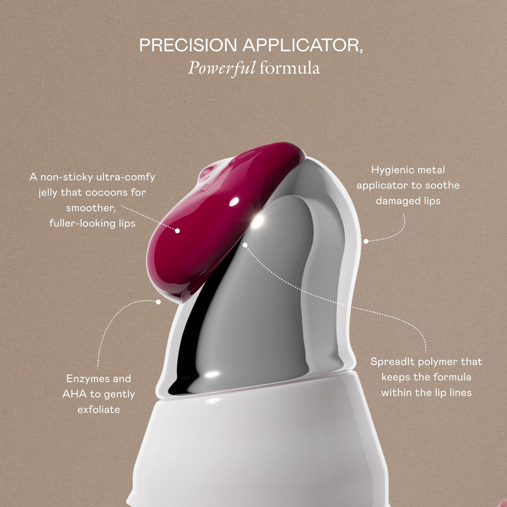 EADEM Le Chouchou Lip Softening Balm, Lip Gloss for Women, Lip Plumper & Lip Mask, Overnight Hydrating & Moisturizing Luxury Lip Balm, 0.5 oz, Bissap Glaze