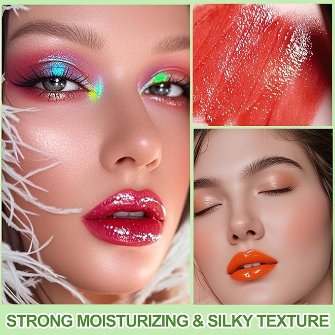 Eakroo 6 Colors lemon Lip Tint Stain Set, Korean Velvet Lip Stain Lip Gloss Lip Tint Stain, Liquid Lipstick for Women, Lip Stain Long Lasting Waterproof, Non-Stick Cup, High Pigment, Vivid Color