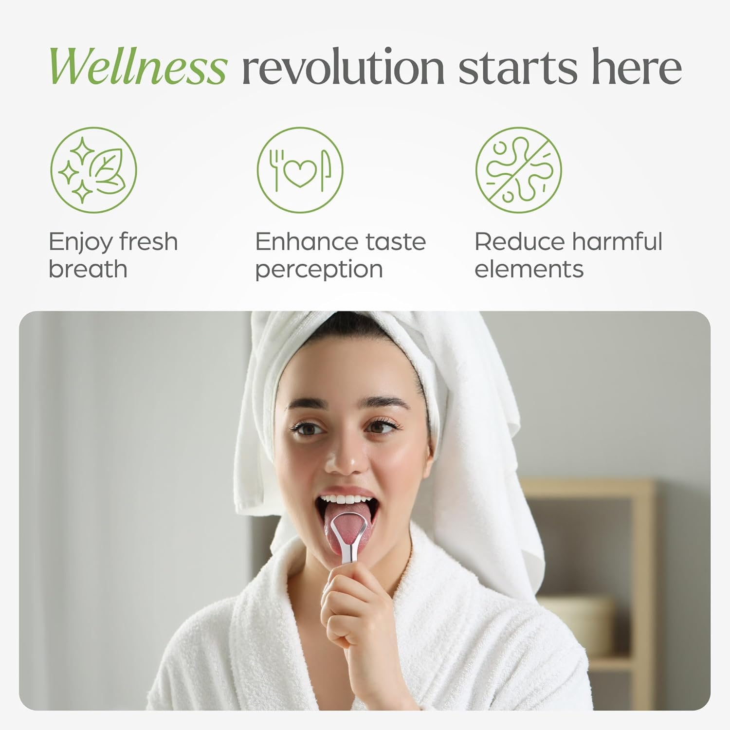 Tongue Scraper for Adults with Holder (2 Pack) - Metal Tongue Scraper for Tongue Cleaning and Reducing Bad Breath - Stainless Steel Tongue Scraper for Adults, Tongue Cleaner for Adults