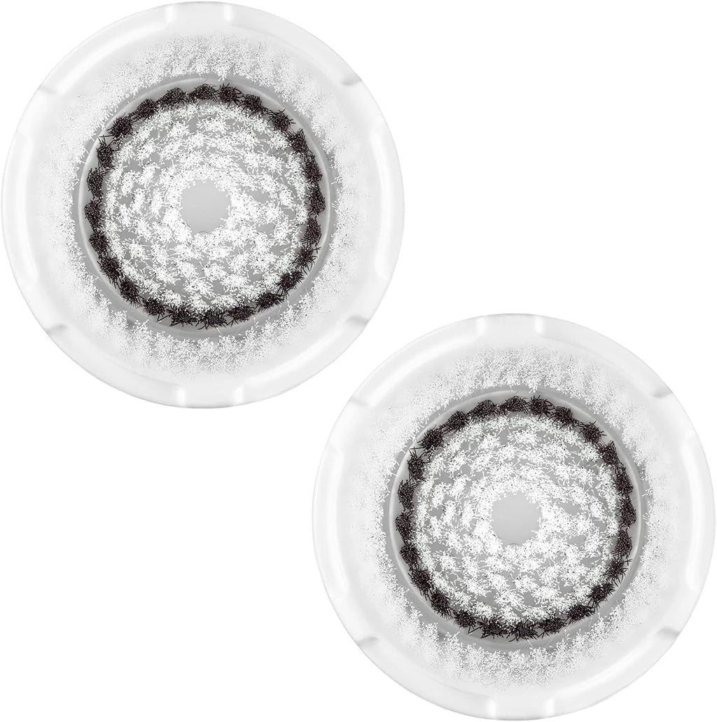 Brush Head Replacements Compatible with Clarisonic Mia 1, Mia 2, Mia Fit, Alpha Fit, Smart Profile Uplift and Alpha Fit Face Cleaning Brush Heads (Black-2Pack)