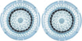 Brush Head Replacements Compatible with Clarisonic Mia 1, Mia 2, Mia Fit, Alpha Fit, Smart Profile Uplift and Alpha Fit Face Cleaning Brush Heads (Delicate-2Pack)