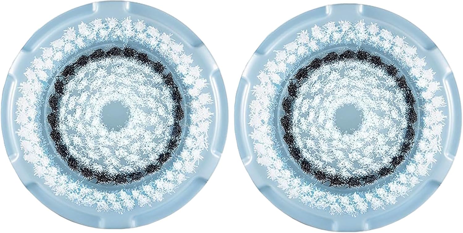 Brush Head Replacements Compatible with Clarisonic Mia 1, Mia 2, Mia Fit, Alpha Fit, Smart Profile Uplift and Alpha Fit Face Cleaning Brush Heads (Delicate-2Pack)