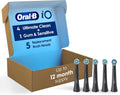 Oral-B iO Ultimate Clean Replacement Brush Heads, 5 Count, 4 Ultimate Clean + 1 Gum & Sensitive Black