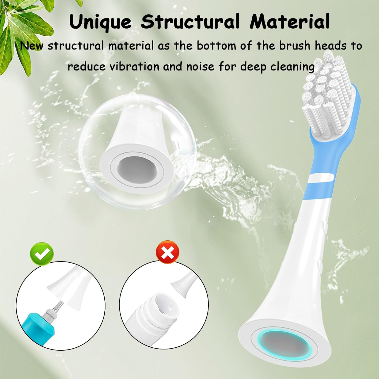 Kids Replacement Heads Compatible wit Kid Toothbrush hx6320, hx6321, hx6032/94, hx6331, hx6340, 8 Pack Soft Replacement Brush Heads for Kids 6 Years Old