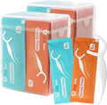 Individually Wrapped Dental Floss Picks, Floss Singles Case,100 Count Tooth Flossers for Travel Hotel Restaurant Party Office Car, Oral Care and Clean Teeth for Adults Kids (100)