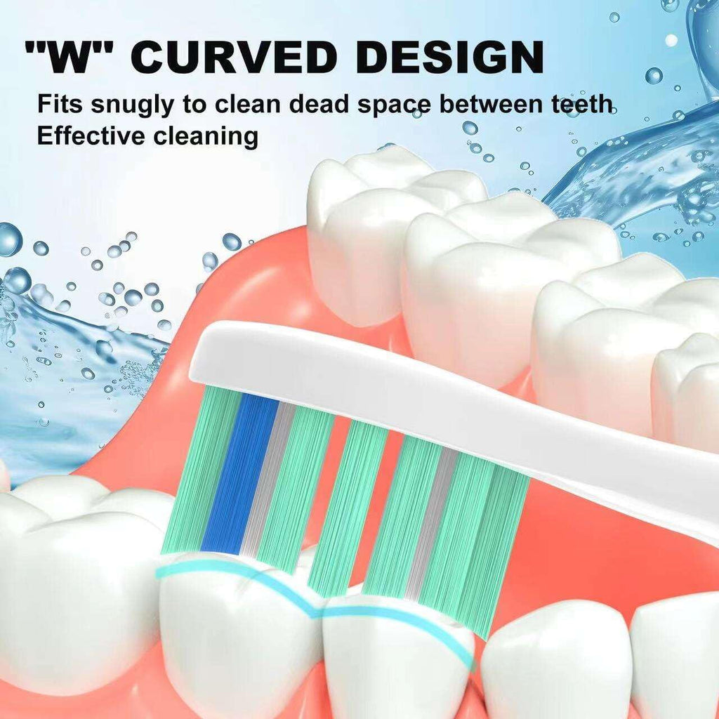 Replacement Heads Compatible with Philips Sonicare Toothbrush C1 C2 C3 A3 W3 G2 G3 4100 5100 6100 1100 2100 3100, Toothbrush Heads Brush Head, 12 White