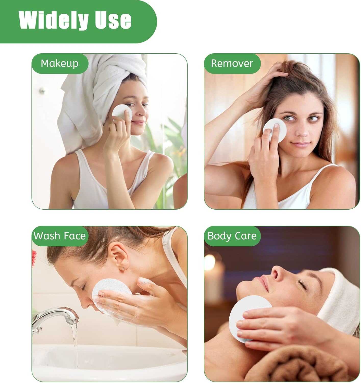 120 Pcs Facial Sponge Compressed, Luxiv Face Cleansing Sponge Estheticians Compressed Makeup Facial Sponge Round Wash Face Sponges for Women Compress Exfoliating Removal Sponge (White)