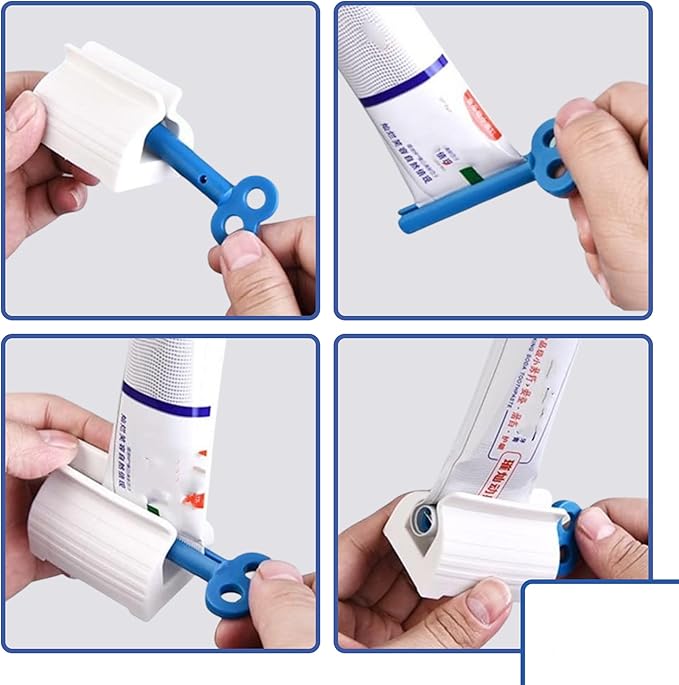 Antiplaque & Whitening Toothpaste, Peppermint, Fluoride-Free – 4 Pack (4.5 oz Each, 18 oz Total) – Natural Whitening with Zinc & Xylitol + Free Toothpaste Squeezer Gift