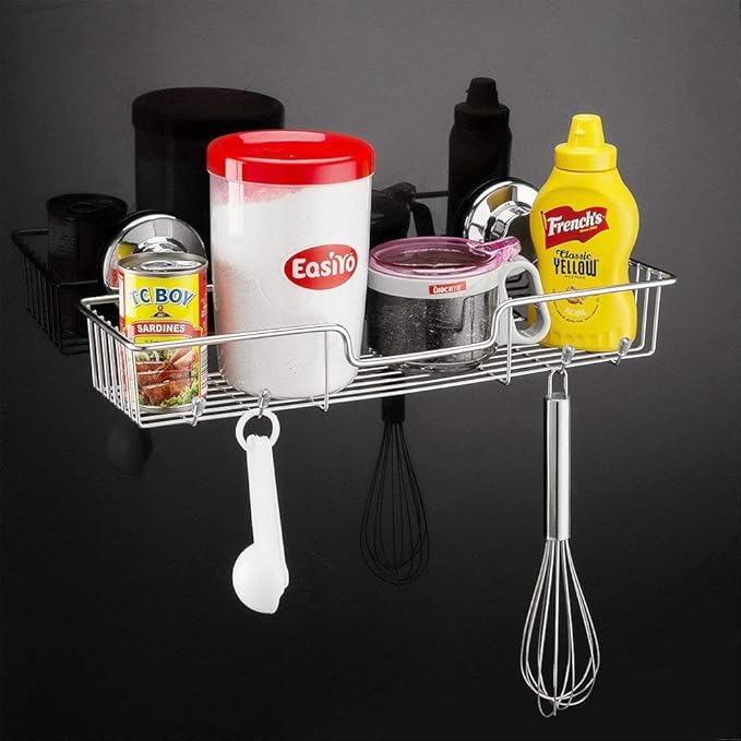 iPEGTOP 3in1 Suction Cup Shower Caddy Bath Wall Shelf + Soap Dish Holder for Large Shampoo Shower Gel Holder Bathroom Storage - Rustproof Stainless Steel