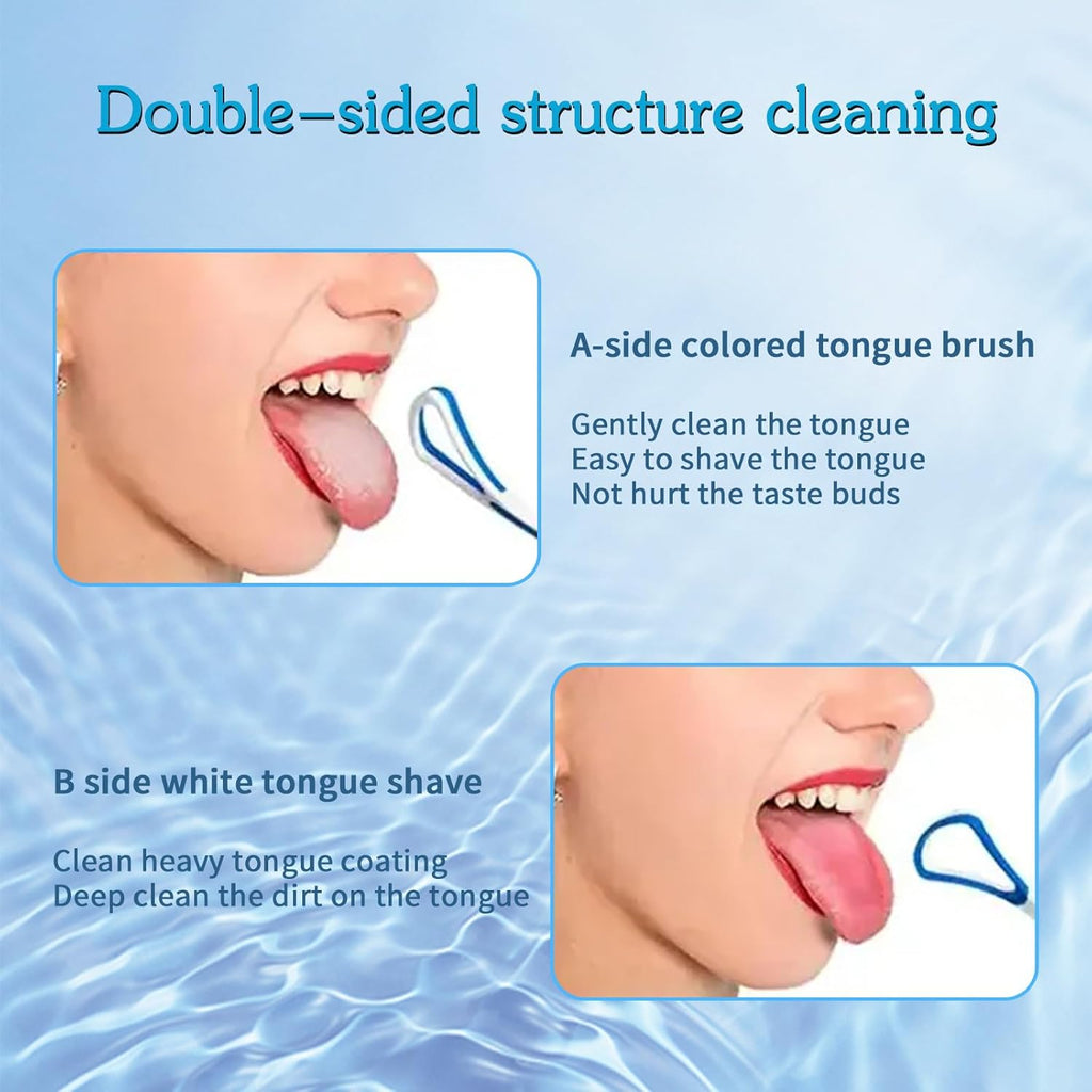 5 Pieces Tongue Scraper Cleaner for Adult & Kids, Colorful Plastic Tongue Brush Oral Care Scrapers Kits for Fresh Breath Mouth Health Cleaning Accessory