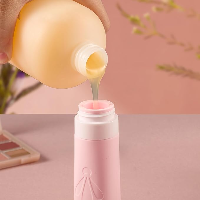 INSFIT Travel Bottles for Toiletries, TSA Approved 3oz Travel Size Containers, BPA Free Leak Proof Squeezable Silicone Tubes for Shampoo Conditioner Lotion Soap with Labels