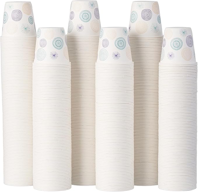 Tamone 600 Pack 3 oz Bathroom Cups, Small Paper Cups, Mouthwash Cups, Disposable Paper Cups,3oz Paper Cups for Party, Picnic, BBQ, Travel, Home and Event