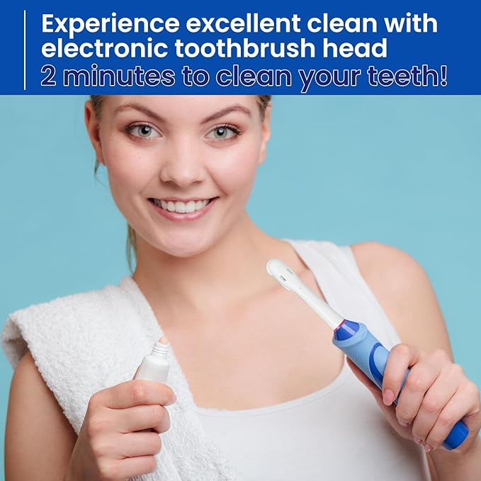 Replacement Brush Heads Compatible with Oral B- Double Clean Design, Double Clean Brush Heads, Compatible with Braun Oral-B Dual Clean Electric Toothbrush (8-Pack)