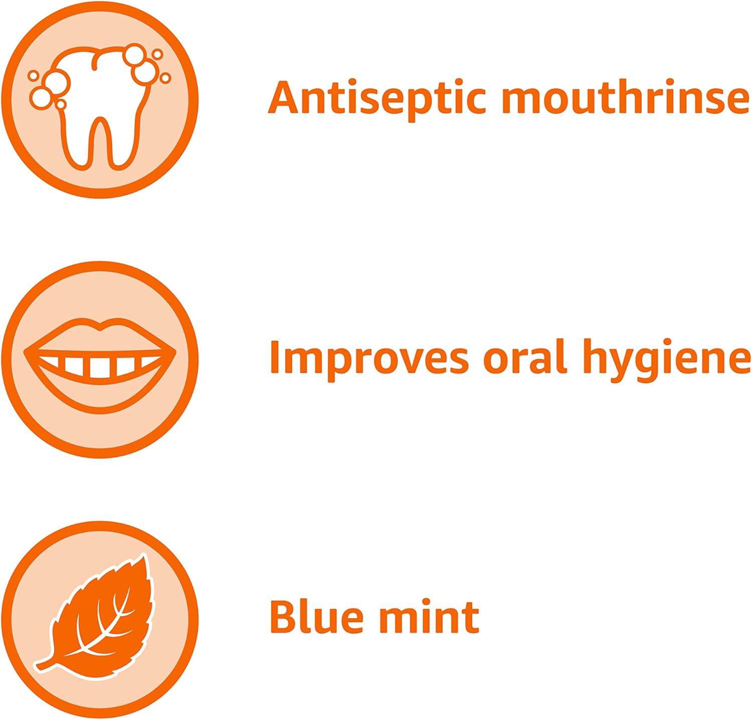 Amazon Basics Fresh Breath Mouthwash, Blue Mint Antiseptic, 1.5 Liters, 50.7 Fl Oz, 1-Pack (Previously Solimo)